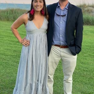 Stripped maxi dress